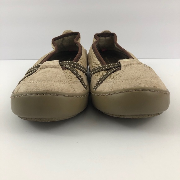 Terrasoles Shoes Womens 10/43 Echo Crossband Slip on Loafers Light Beige - Picture 6 of 12